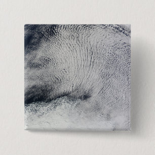 Cloud patterns and sea ice in the Southern Ocea 15 Cm Square Badge