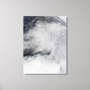 Cloud patterns and sea ice in the Southern Ocea Canvas Print