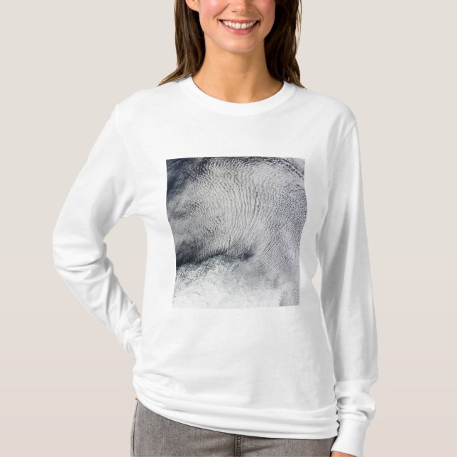 Cloud patterns and sea ice in the Southern Ocea T-Shirt (Front)