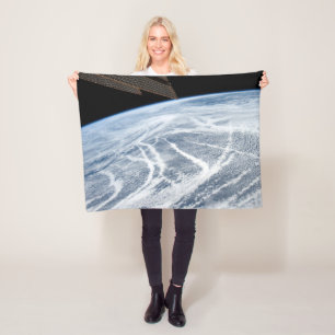Cloud Patterns South Of The Aleutian Islands. Fleece Blanket