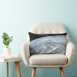 Cloud Patterns South Of The Aleutian Islands. Lumbar Cushion