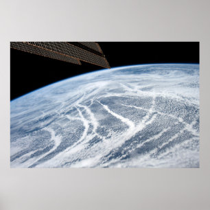 Cloud Patterns South Of The Aleutian Islands. Poster