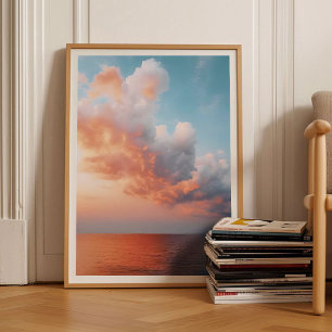 Cloud Print Cloud Poster Sky Print Moody Print Sun