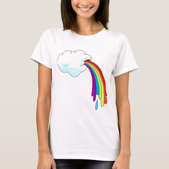 Cloud Puking Rainbows T-Shirt (Front)