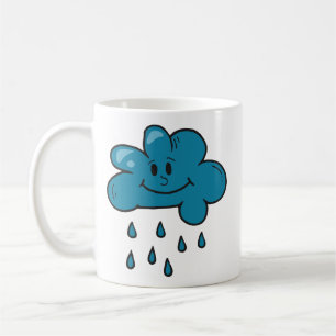 Cloud Rain Drawing Illustration   Weather & Nature Coffee Mug