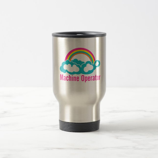 Cloud Rainbow Machine Operator Travel Mug (Center)