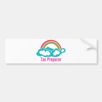 Cloud Rainbow Tax Preparer Bumper Sticker