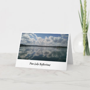 Cloud reflections on Pine Lake Card