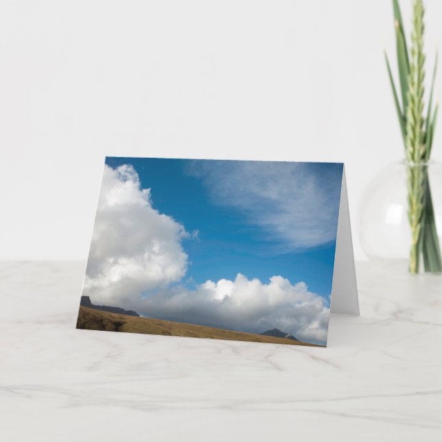 Cloud rising above The String Thank You Card (Front)