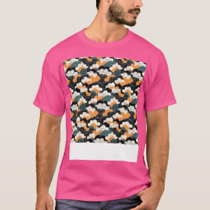 Cloud Seamless Pattern Sky Cloudscape Floating Day T-Shirt