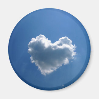Cloud shape of a heart magnet