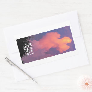 Cloud Shapes Rectangular Sticker