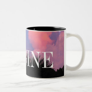 Cloud Shapes Two-Tone Coffee Mug