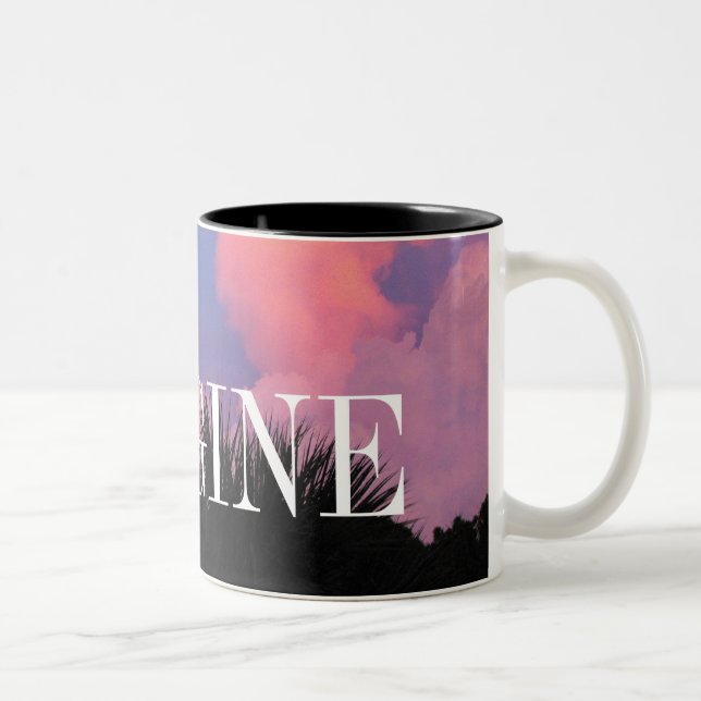 Cloud Shapes Two-Tone Coffee Mug (Right)