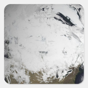 Cloud simulation of a single day 2 square sticker