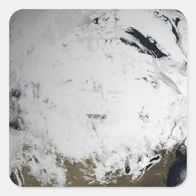 Cloud simulation of a single day 2 square sticker (Front)