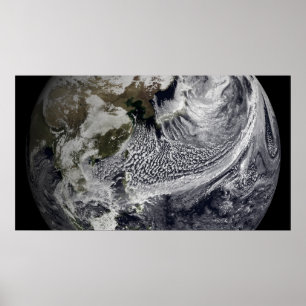 Cloud simulation of a single day 3 poster