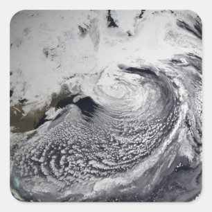Cloud simulation of a single day 3 square sticker