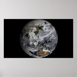 Cloud simulation of the full Earth Poster