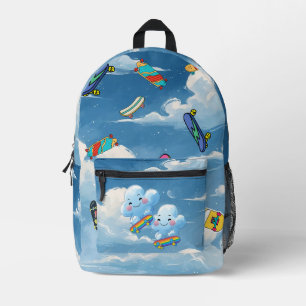 Cloud Skate Club Printed Backpack
