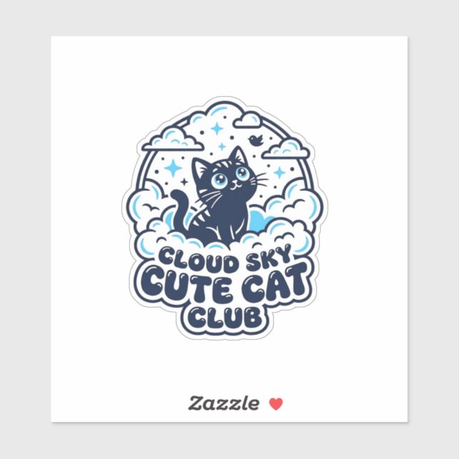 Cloud Sky Cute Cat Pet Lover Shirt Art - Cloud Sky (Sheet)
