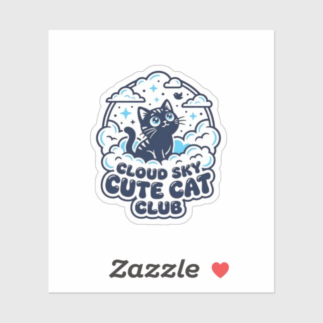 Cloud Sky Cute Cat Pet Lover Shirt Art - Cloud Sky (Sheet)