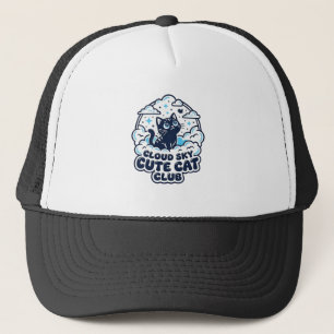 Cloud Sky Cute Cat Pet Lover Shirt Art - Cloud Sky Trucker Hat