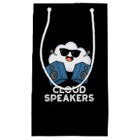 Cloud Speakers Funny Weather Pun Dark BG