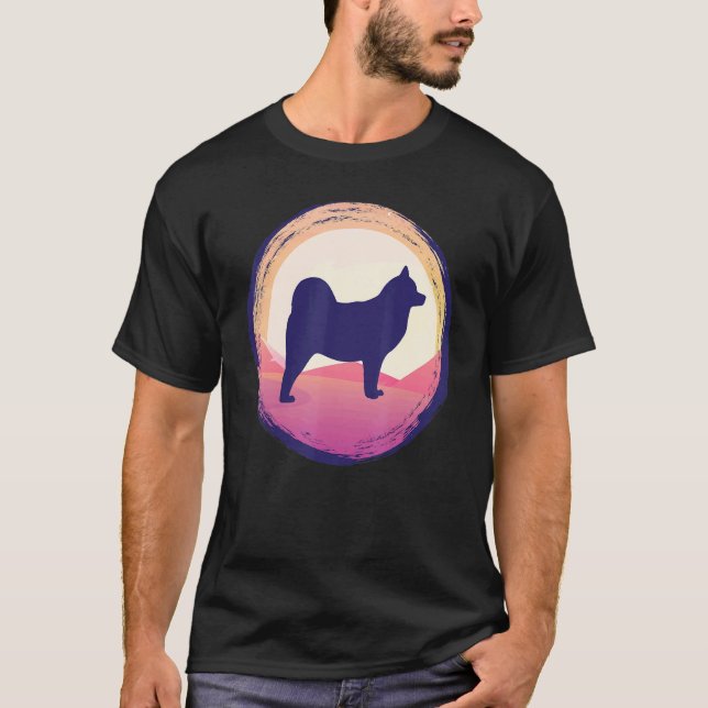 Cloud Spitz German Spitz Retro 29 T-Shirt (Front)