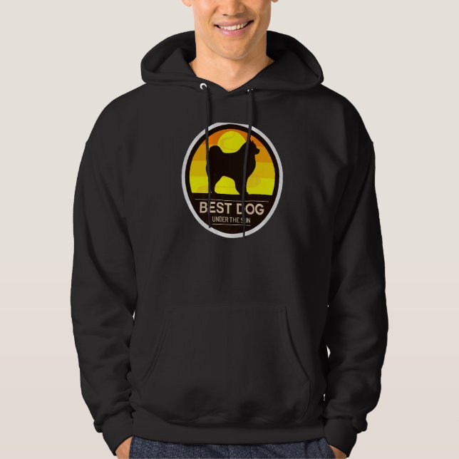 Cloud Spitz German Spitz Retro  5 Hoodie (Front)