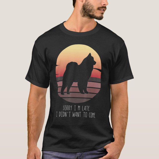 Cloud Spitz German Spitz Retro T-Shirt (Front)