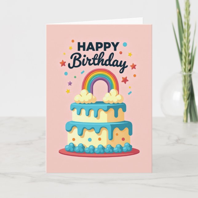 Cloud Star Birthday Card (Front)