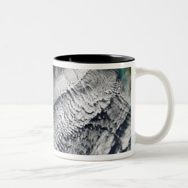 Cloud streets in the Gulf of Mexico Two-Tone Coffee Mug (Right)