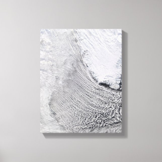 Cloud Streets in the Labrador Sea Canvas Print (Front)