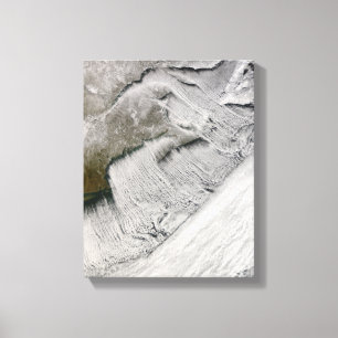 Cloud streets off New England and the Maritimes Canvas Print