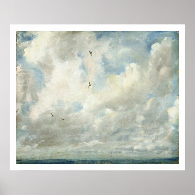 Cloud Study, 1821 (oil on paper laid down on board Poster (Front)