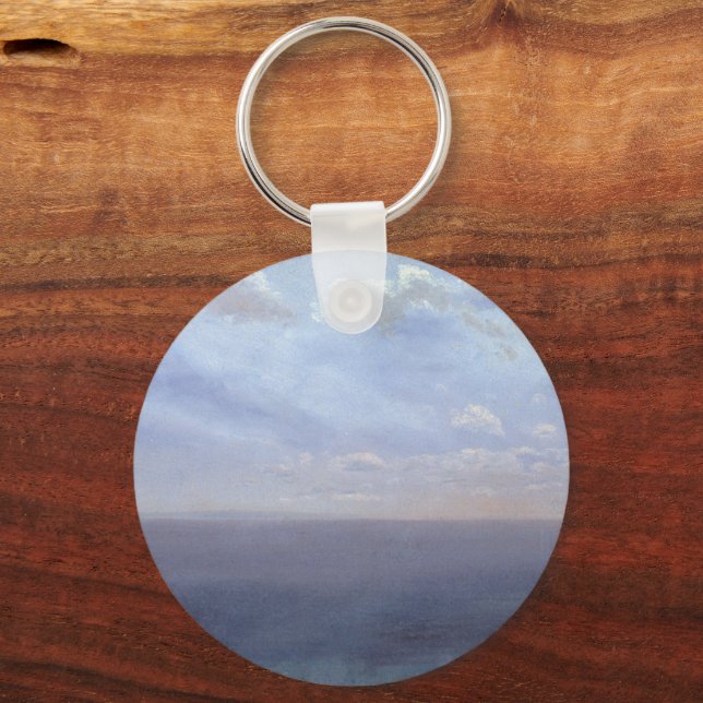 Cloud Study with Sea and Sky – Albert Bierstadt Key Ring (Front)