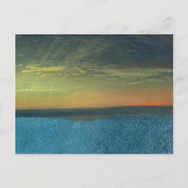 Cloud Study with Sunset by Albert Bierstadt Postcard (Front)