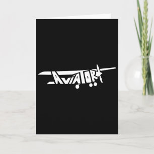 Cloud Surfing Apparel Pilot Aviator Airplane Prese Card