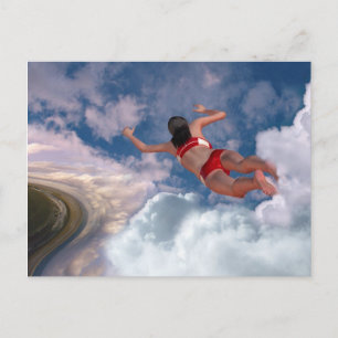 Cloud Swimming Postcard