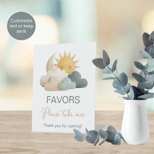 Cloud Theme Baby Shower Favour Table Sign