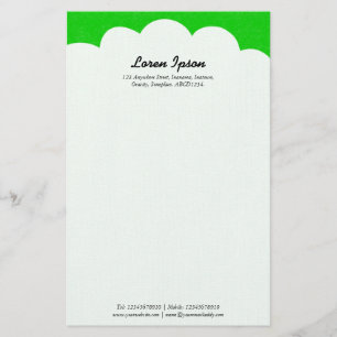 Cloud Top - Green Stationery
