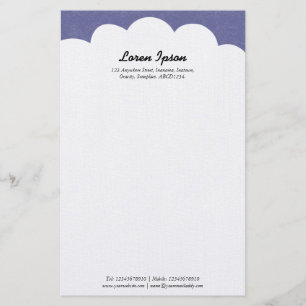 Cloud Top - Purple Grey Stationery