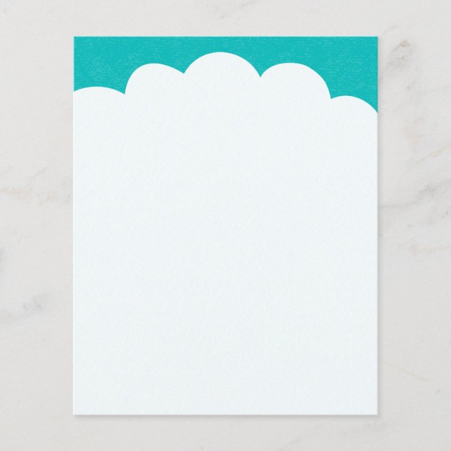 Cloud Tops - Turquoise Flyer (Front)