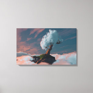 Cloud Tree Canvas Print