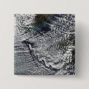 Cloud vortices off Cheju Do, South Korea 2 15 Cm Square Badge