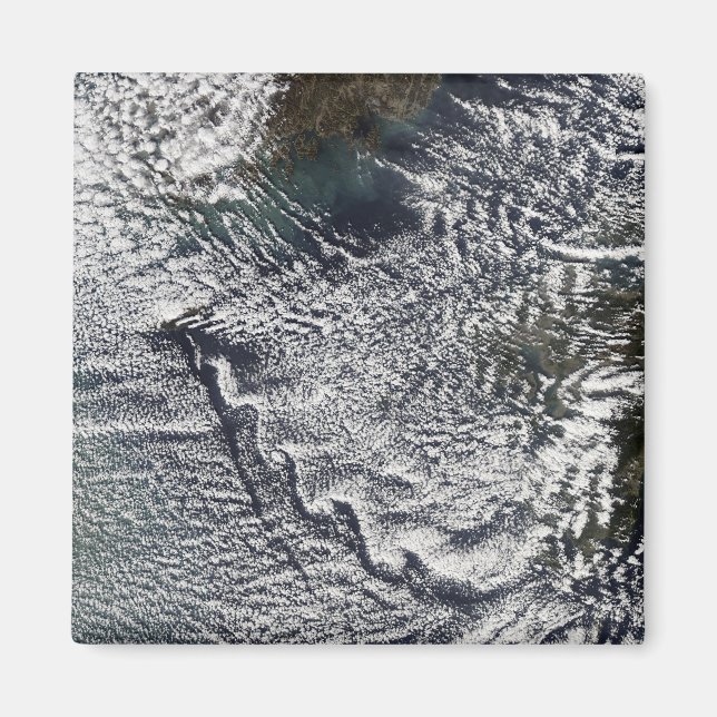 Cloud vortices off Cheju Do, South Korea 2 Magnet (Front)