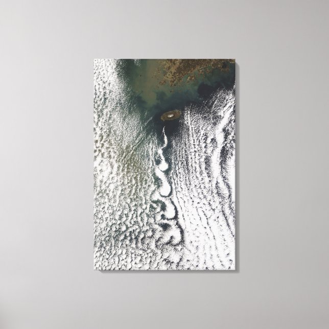 Cloud vortices off Cheju Do, South Korea Canvas Print (Front)