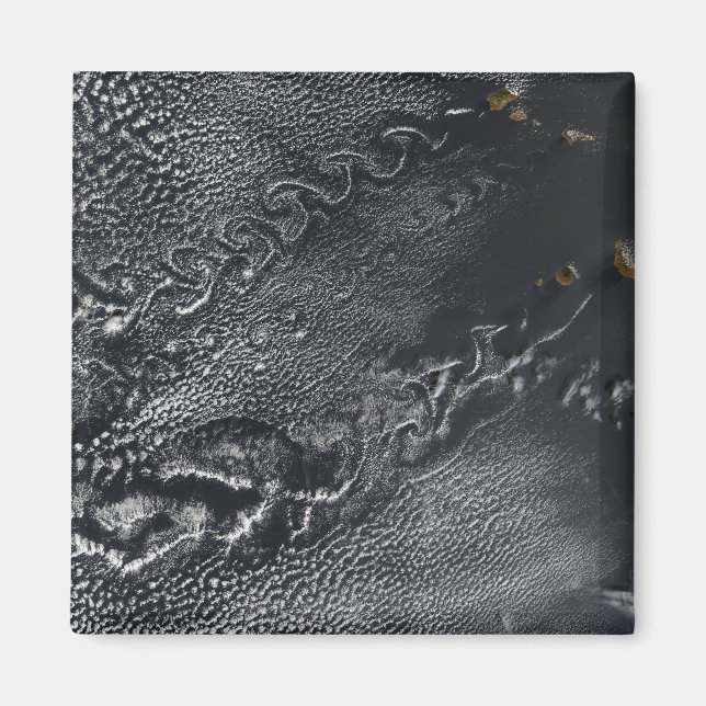 Cloud vortices over the Cape Verde islands Magnet (Front)