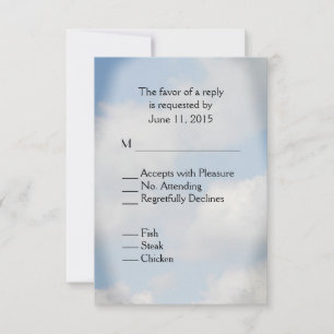 Cloud Wedding RSVP Card